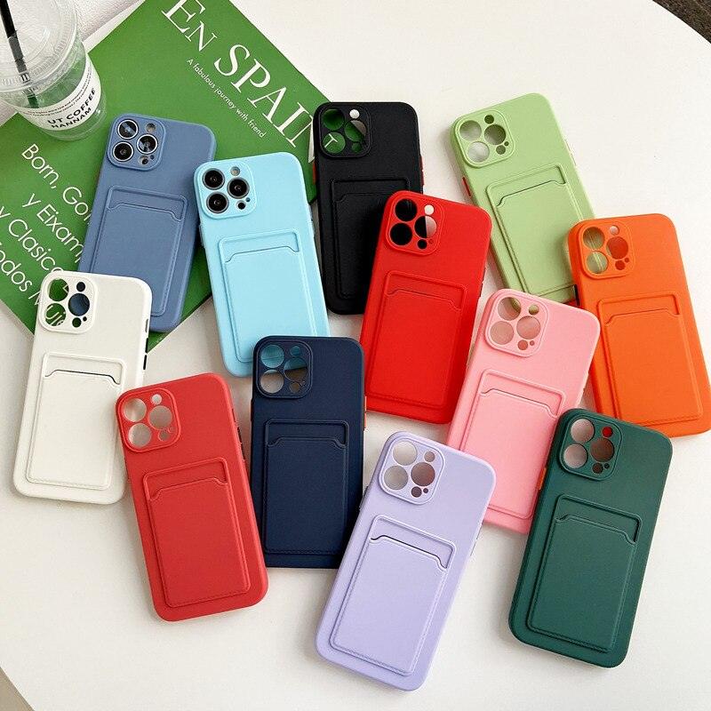 Coque Porte-carte en Silicone pour iPhone 12 Pro Max - Coque Wiqeo 10€-15€, Coque, iPhone 12 Pro Max, Portefeuille, Silicone Wiqeo, Déstockeur de Coques Pour iPhone