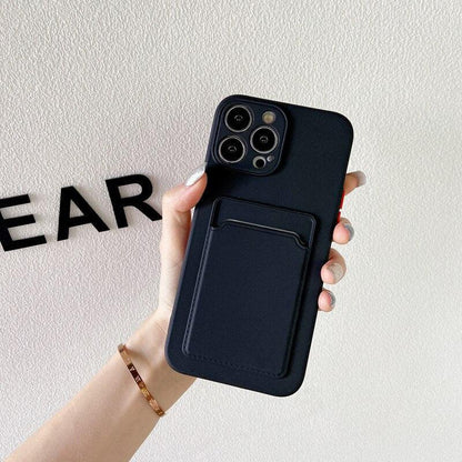 Coque Porte-carte en Silicone pour iPhone 13 Pro Max - Coque Wiqeo 10€-15€, Coque, iPhone 13 Pro Max, Portefeuille, Silicone Wiqeo, Déstockeur de Coques Pour iPhone