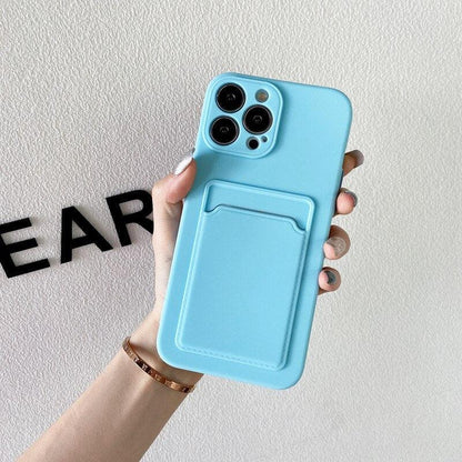Coque Porte-carte en Silicone pour iPhone 13 Pro Max - Coque Wiqeo 10€-15€, Coque, iPhone 13 Pro Max, Portefeuille, Silicone Wiqeo, Déstockeur de Coques Pour iPhone
