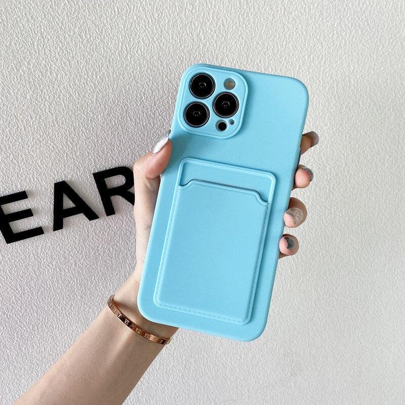 Coque Porte-carte en Silicone pour iPhone 13 Pro Max - Coque Wiqeo 10€-15€, Coque, iPhone 13 Pro Max, Portefeuille, Silicone Wiqeo, Déstockeur de Coques Pour iPhone