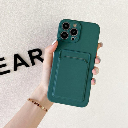 Coque Porte-carte en Silicone pour iPhone 13 Pro Max - Coque Wiqeo 10€-15€, Coque, iPhone 13 Pro Max, Portefeuille, Silicone Wiqeo, Déstockeur de Coques Pour iPhone