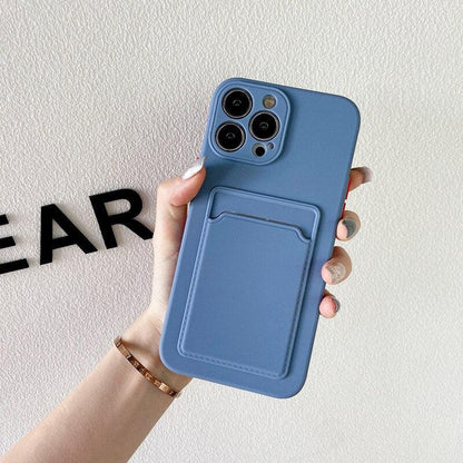 Coque Porte-carte en Silicone pour iPhone 13 Pro Max - Coque Wiqeo 10€-15€, Coque, iPhone 13 Pro Max, Portefeuille, Silicone Wiqeo, Déstockeur de Coques Pour iPhone