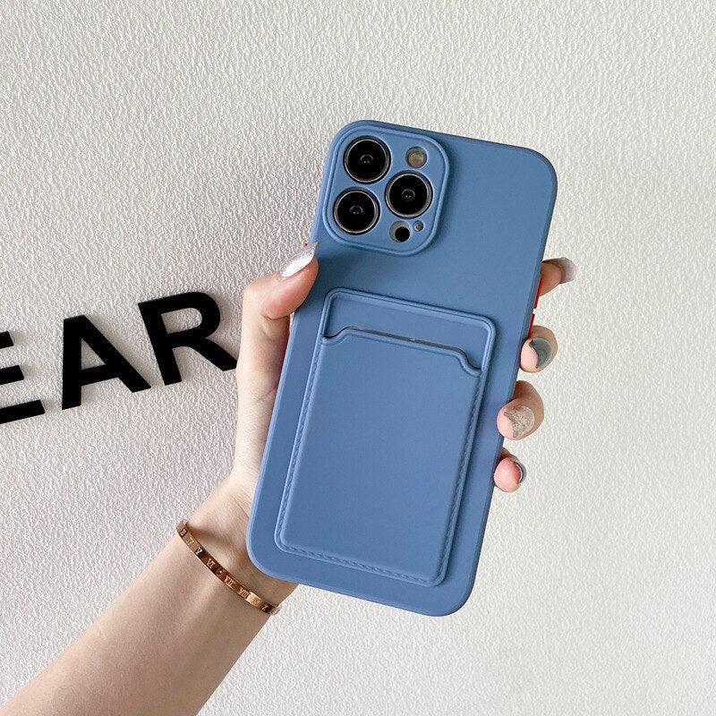 Coque Porte-carte en Silicone pour iPhone 13 Pro Max - Coque Wiqeo 10€-15€, Coque, iPhone 13 Pro Max, Portefeuille, Silicone Wiqeo, Déstockeur de Coques Pour iPhone