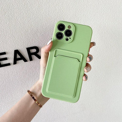 Coque Porte-carte en Silicone pour iPhone 13 Pro Max - Coque Wiqeo 10€-15€, Coque, iPhone 13 Pro Max, Portefeuille, Silicone Wiqeo, Déstockeur de Coques Pour iPhone