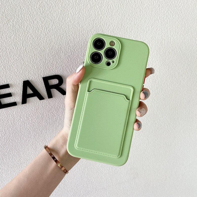 Coque Porte-carte en Silicone pour iPhone 13 Pro Max - Coque Wiqeo 10€-15€, Coque, iPhone 13 Pro Max, Portefeuille, Silicone Wiqeo, Déstockeur de Coques Pour iPhone