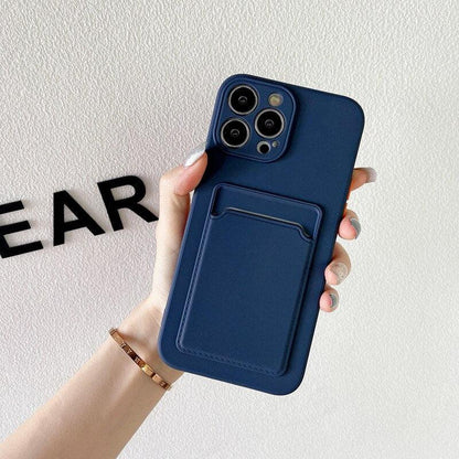 Coque Porte-carte en Silicone pour iPhone 13 Pro Max - Coque Wiqeo 10€-15€, Coque, iPhone 13 Pro Max, Portefeuille, Silicone Wiqeo, Déstockeur de Coques Pour iPhone