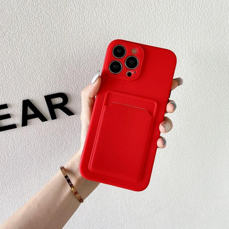Coque Porte-carte en Silicone pour iPhone 13 Pro Max - Coque Wiqeo 10€-15€, Coque, iPhone 13 Pro Max, Portefeuille, Silicone Wiqeo, Déstockeur de Coques Pour iPhone