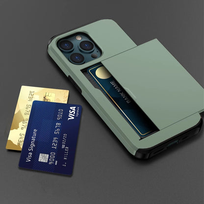 Coque Porte-cartes Armure Coulissante pour iPhone 14 Pro Max