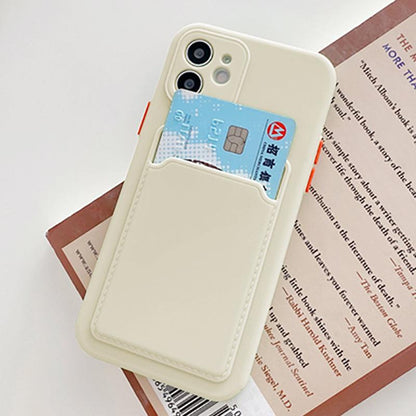 Coque Porte-cartes en Silicone pour iPhone 16