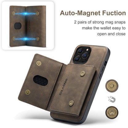 Coque Portefeuille Amovible Aspect Cuir pour iPhone 16 Pro Max