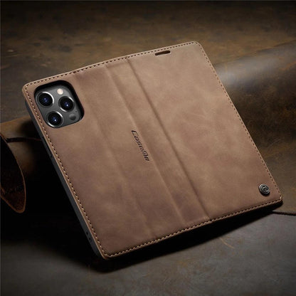Coque Portefeuille Magnétique Aspect Cuir pour iPhone 16 Pro Max