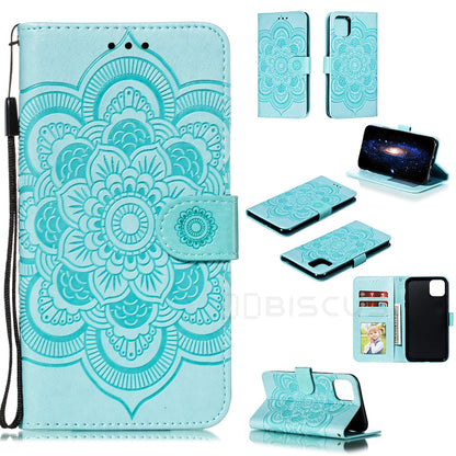 Coque Portefeuille Motif à Fleurs pour iPhone 13