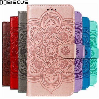 Coque Portefeuille Motif à Fleurs pour iPhone 16
