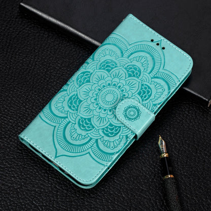 Coque Portefeuille Motif à Fleurs pour iPhone 15 - Bleu Ciel