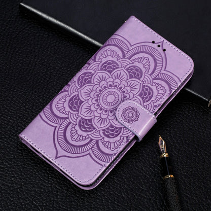 Coque Portefeuille Motif à Fleurs pour iPhone 15 - Violet
