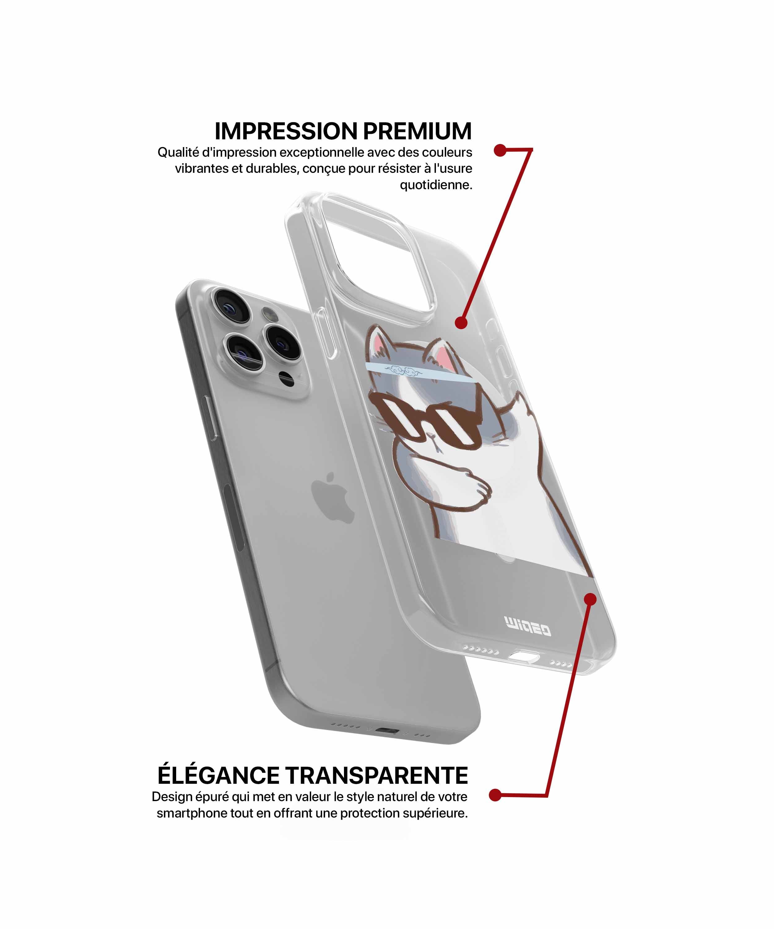 Coque poseur décontracté pour iPhone