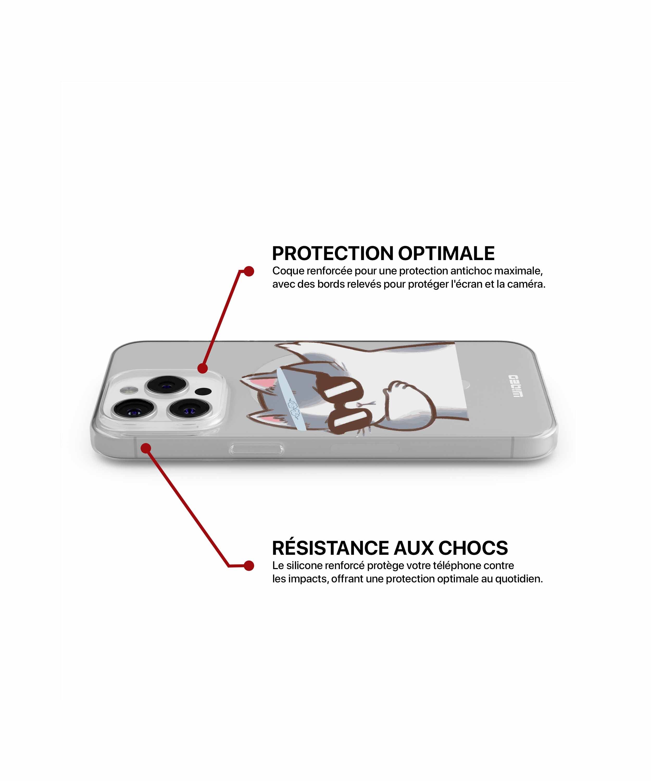 Coque poseur décontracté pour iPhone