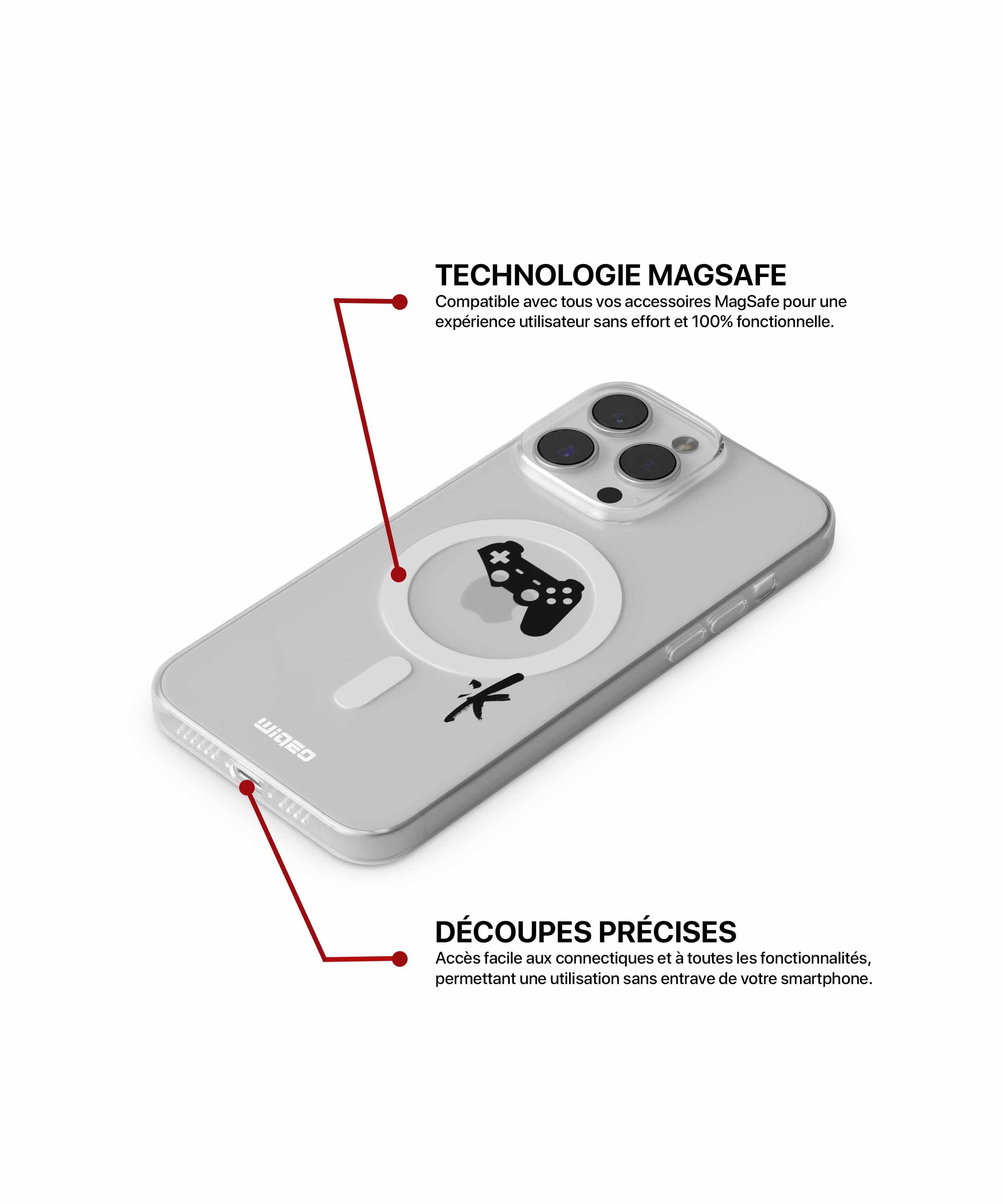 Coque pro du joystick pour iPhone