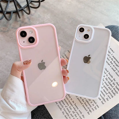Coque Protection Silicone Antichoc avec Bordures en Couleurs pour iPhone 14 Pro Max