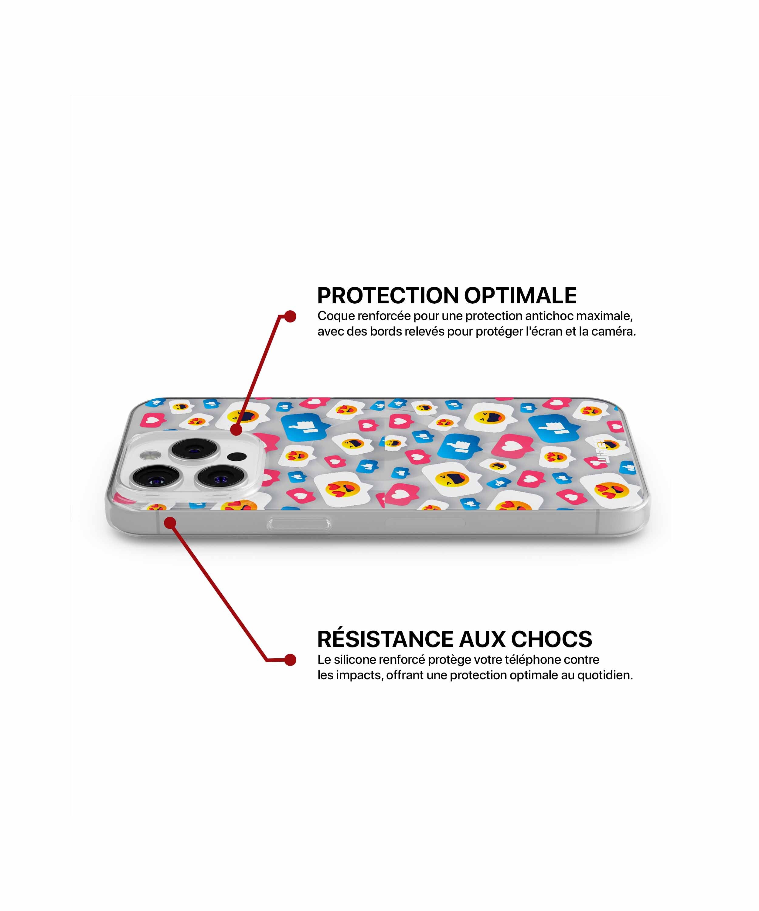 Coque réactions éclatantes pour iPhone