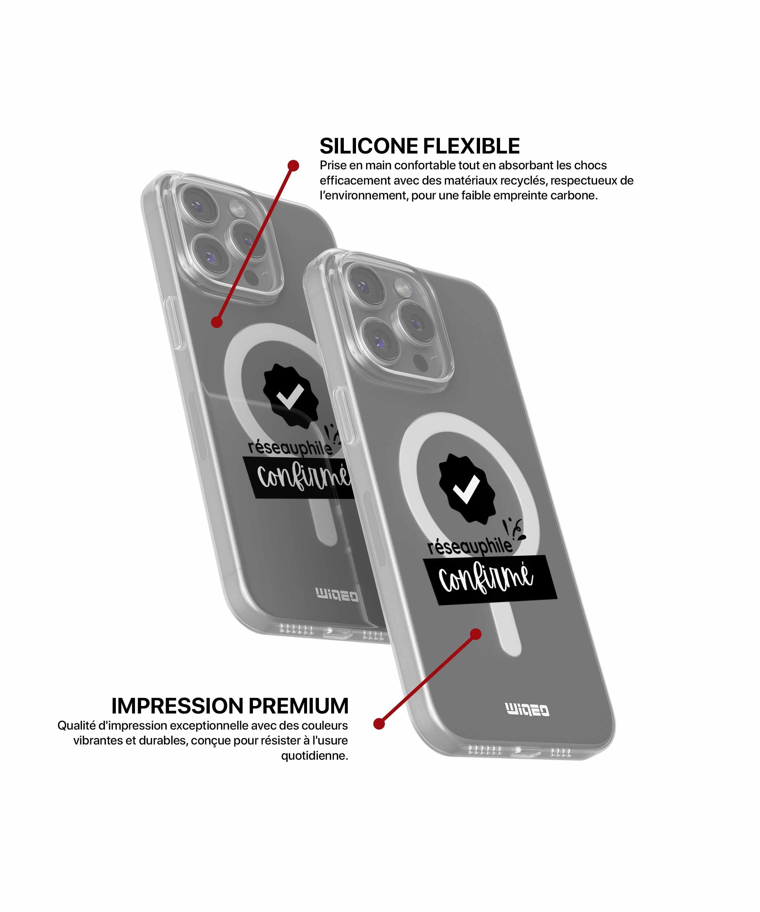 Coque réseauphile confirmé pour iPhone