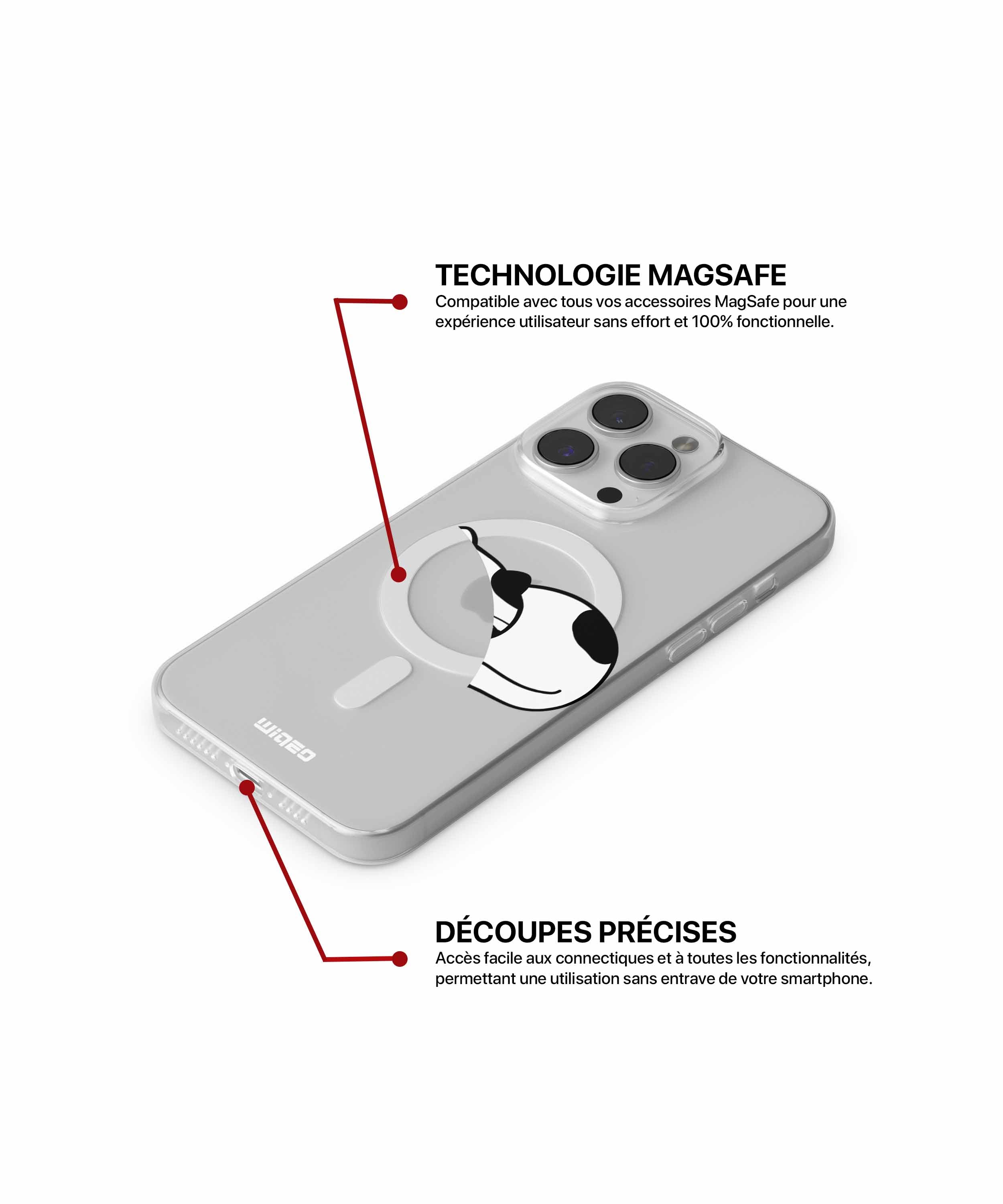 Coque sérénité féline pour iPhone