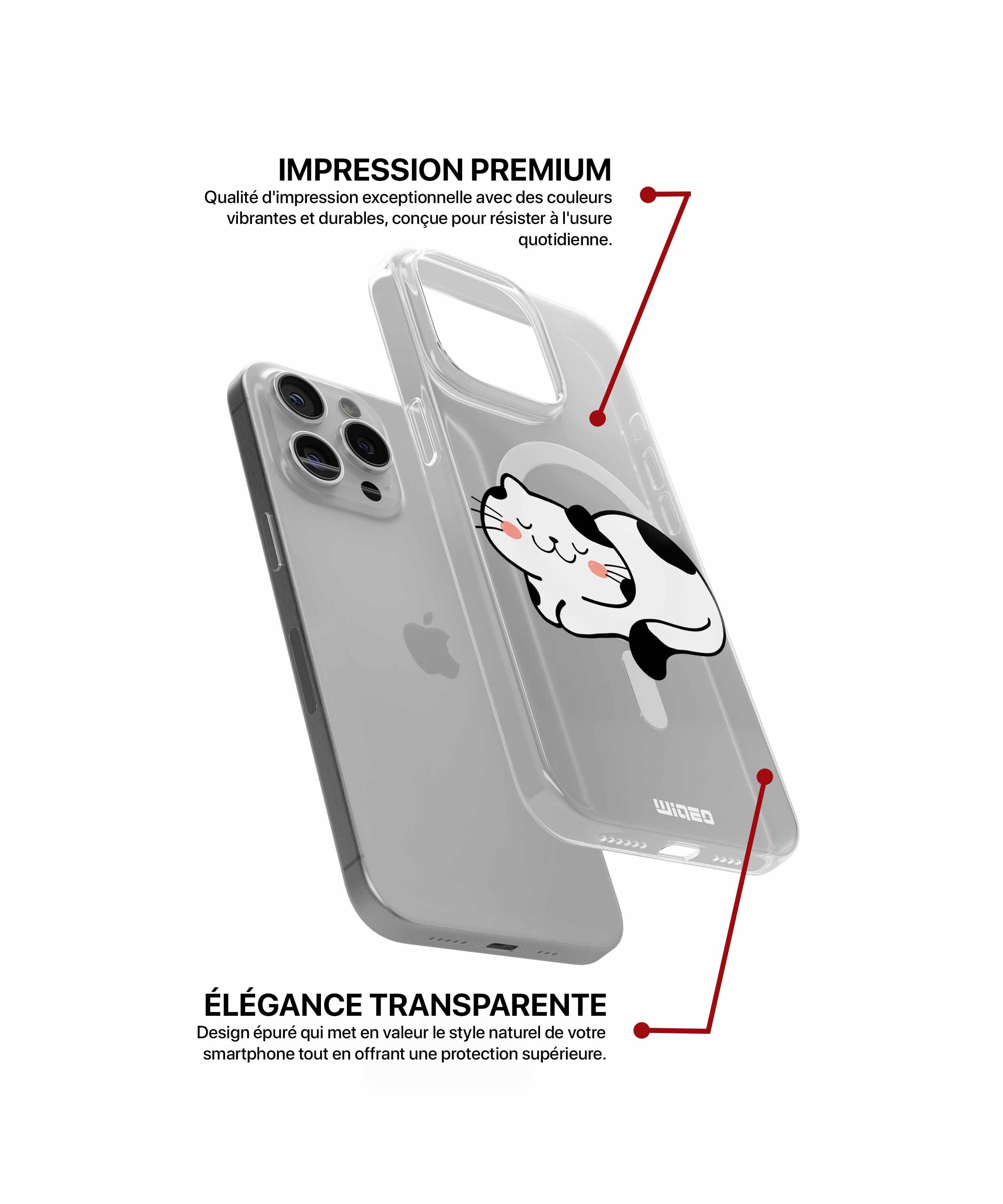 Coque sérénité féline pour iPhone