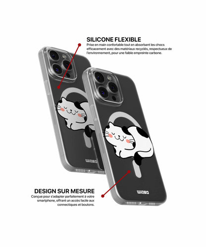 Coque sérénité féline pour iPhone