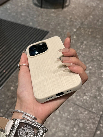 Coque Silicone Flexible Texturée Design Élégant pour iPhone 13 Pro Max