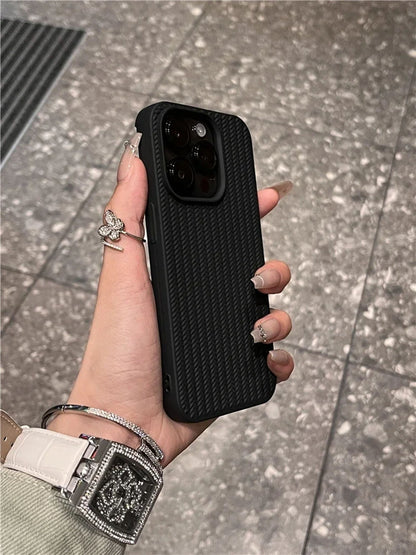 Coque Silicone Flexible Texturée Design Élégant pour iPhone 14 Pro