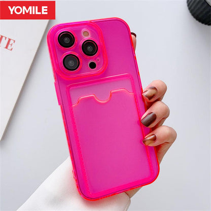 Coque Silicone Portefeuille pour iPhone 16