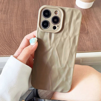 Coque Silicone Souple Design Élégant pour iPhone 14 - Kaki