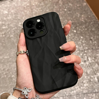 Coque Silicone Souple Design Élégant pour iPhone 14 - Noir