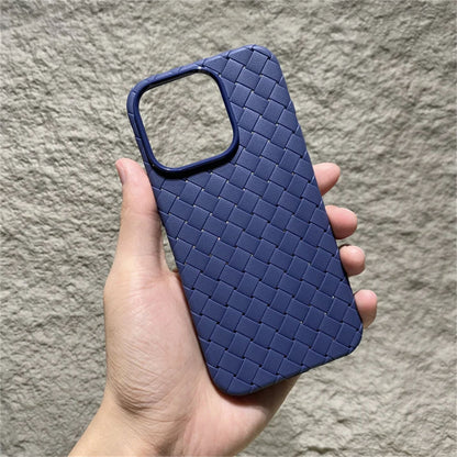 Coque Silicone Tissée Antichoc avec Dissipation Thermique pour iPhone 16 Plus - Bleu