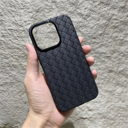 Coque Silicone Tissée Antichoc avec Dissipation Thermique pour iPhone 16 Plus - Noir