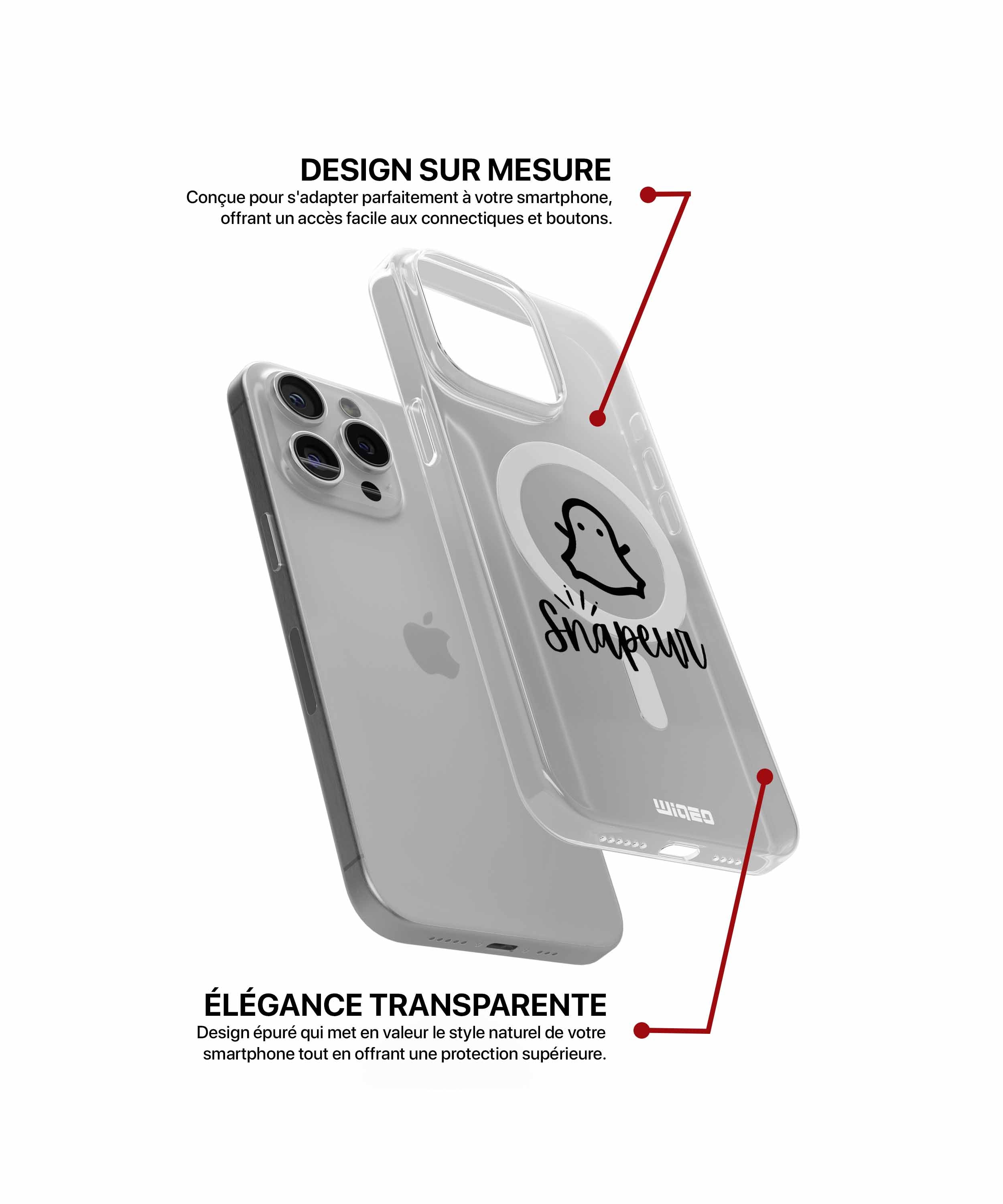 Coque snapeur pour iPhone