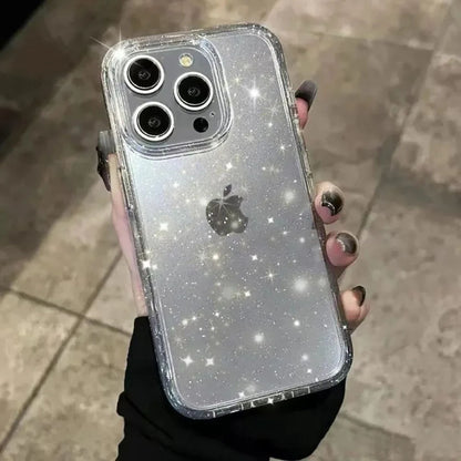 Coque Transparent Antichoc Brillant Souple Luxe pour iPhone 15 Pro - Transparent