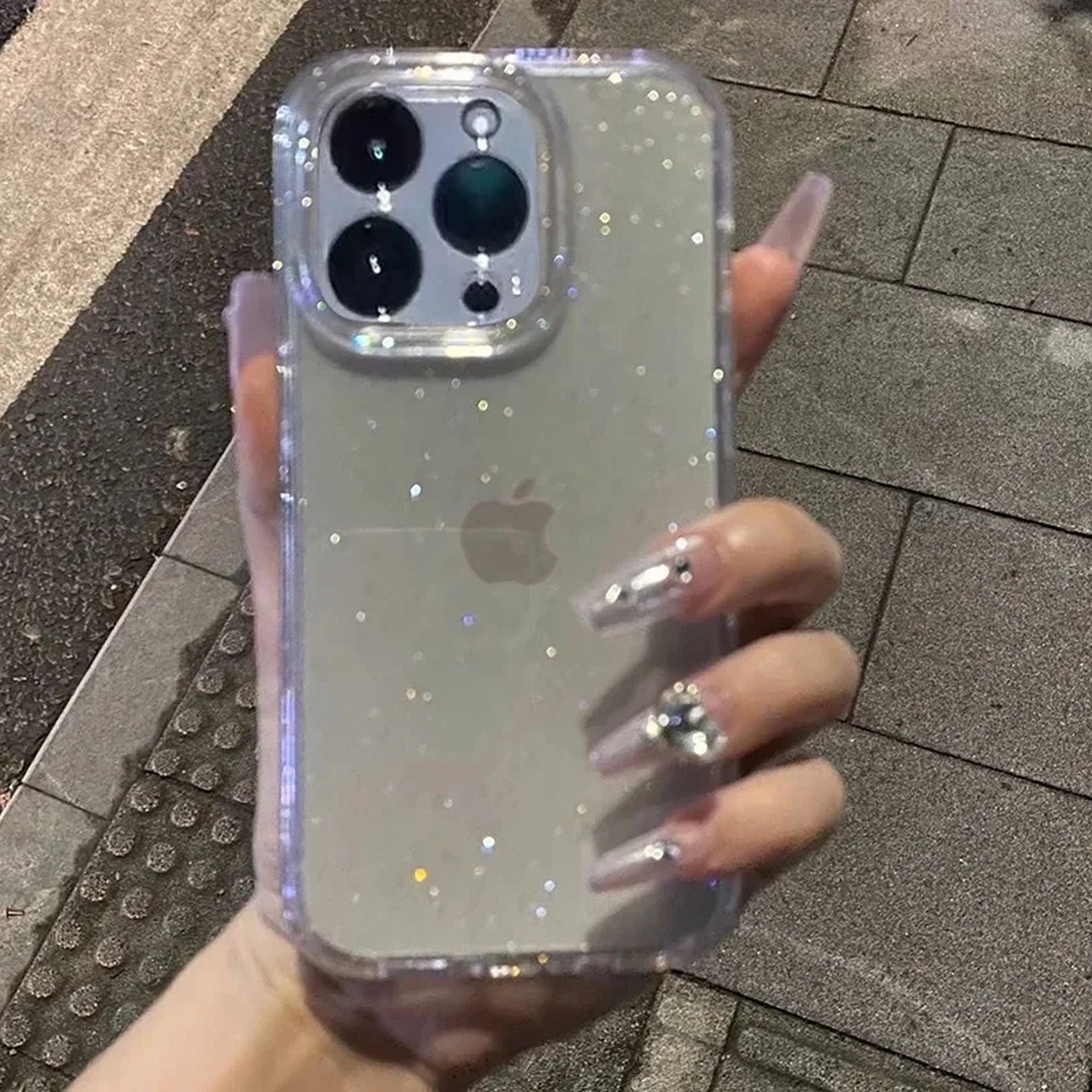 Coque Transparent Antichoc Brillant Souple Luxe pour iPhone 15 Pro