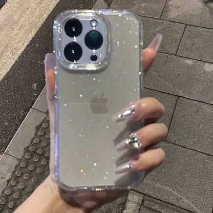 Coque Transparent Antichoc Brillant Souple Luxe pour iPhone 15 Pro