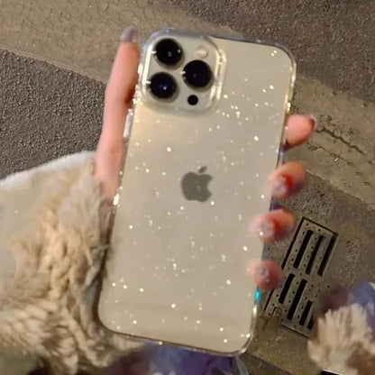 Coque Transparent Antichoc Brillant Souple Luxe pour iPhone 15 Pro
