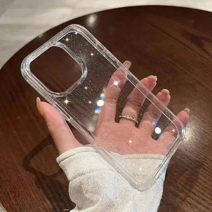 Coque Transparent Antichoc Brillant Souple Luxe pour iPhone 15 Pro