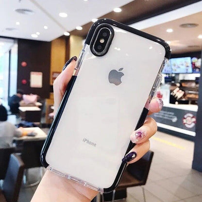 Coque Transparente à Bordures Épaisses pour iPhone 16 Pro Max