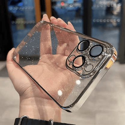 Coque Transparente à Paillettes en Silicone pour iPhone 16 Pro - Coque Wiqeo 10€-15€, Coque, iPhone 16 Pro, Scintillante, Silicone, Transparente Wiqeo, Déstockeur de Coques Pour iPhone