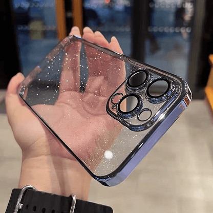 Coque Transparente à Paillettes en Silicone pour iPhone 16 Pro - Coque Wiqeo 10€-15€, Coque, iPhone 16 Pro, Scintillante, Silicone, Transparente Wiqeo, Déstockeur de Coques Pour iPhone