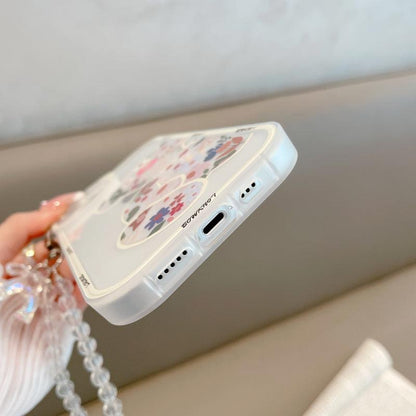 Coque Transparente avec Chaine Pendante pour iPhone 16