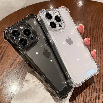 Coque Transparente en Silicone avec Coins Renforcées pour iPhone 13