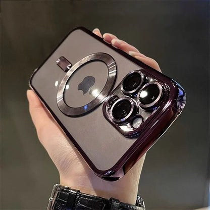 Coque Transparente Magnétique MagSafe de Luxe pour iPhone 13 - Violet