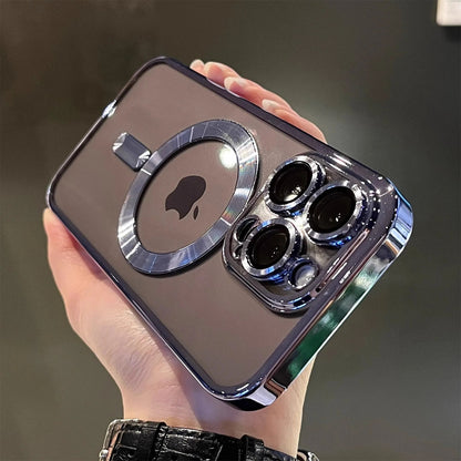 Coque Transparente Magnétique MagSafe de Luxe pour iPhone 13 - Bleu