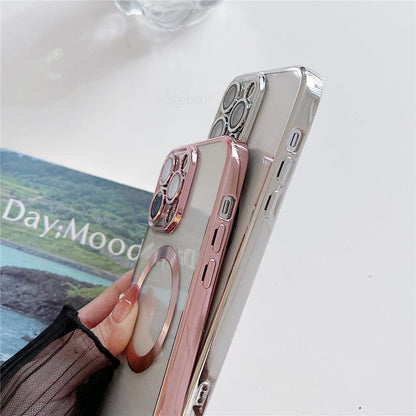 Coque Transparente Magsafe Avec Lanière Magnétique pour iPhone 14 - Coque Wiqeo 15€-20€, Chaine, Coque, iPhone 14, Magsafe, Silicone, Transparente Wiqeo, Déstockeur de Coques Pour iPhone