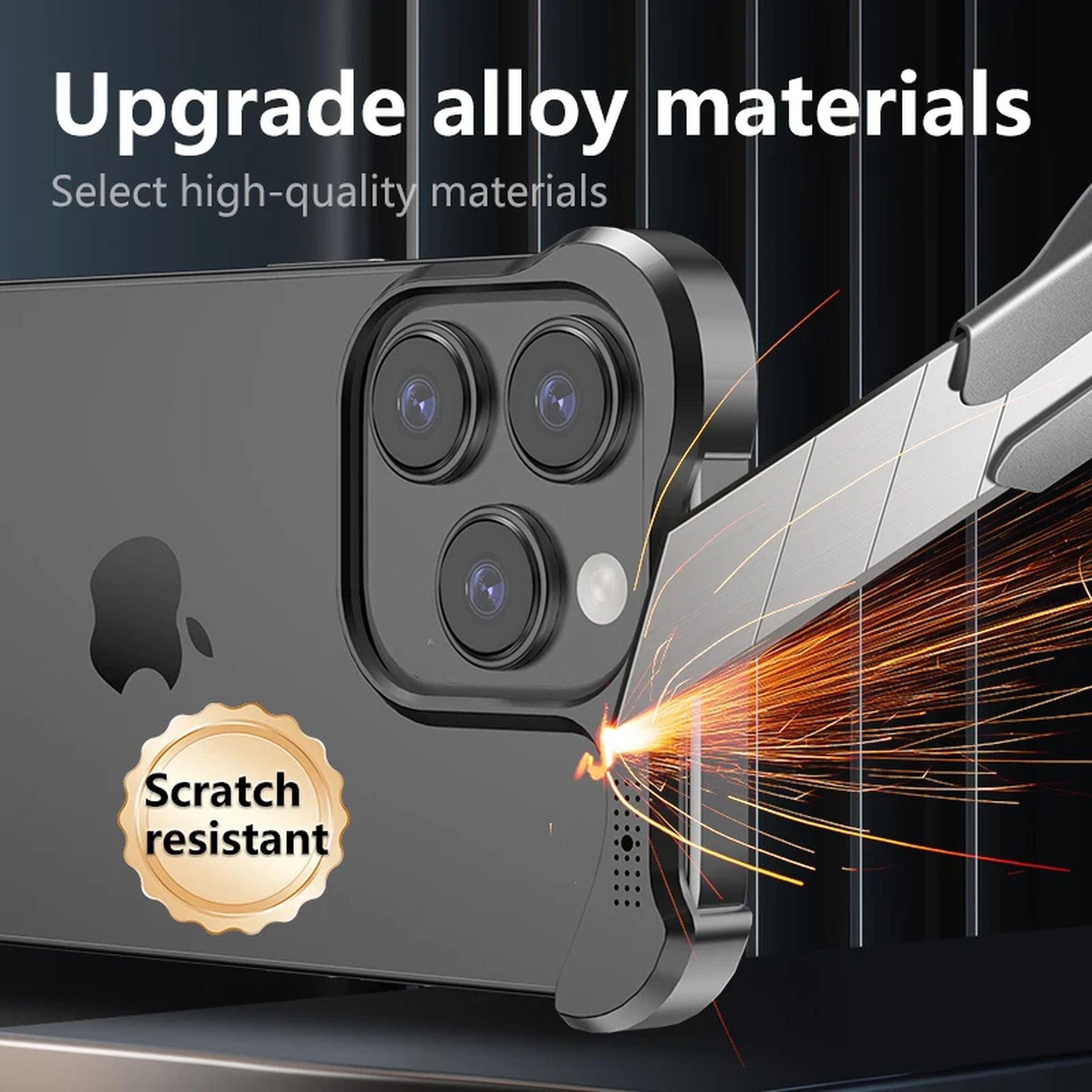 Coque Ultra-Légère en Métal pour iPhone 16 Plus